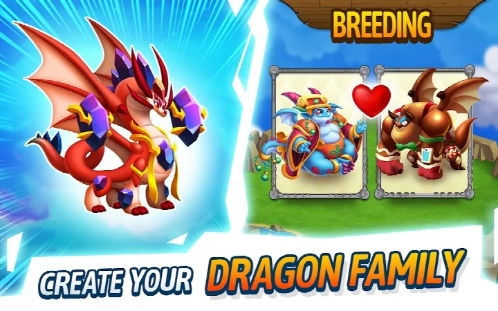 Dragon City: Mobile Adventure leaderboard screen showing global rankings and Warrior's Chests rewards.
