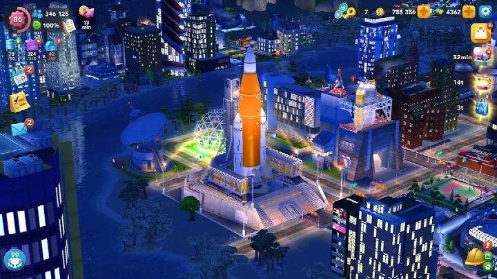Haunted Metropolis environment with eerie landmarks and supernatural decorations