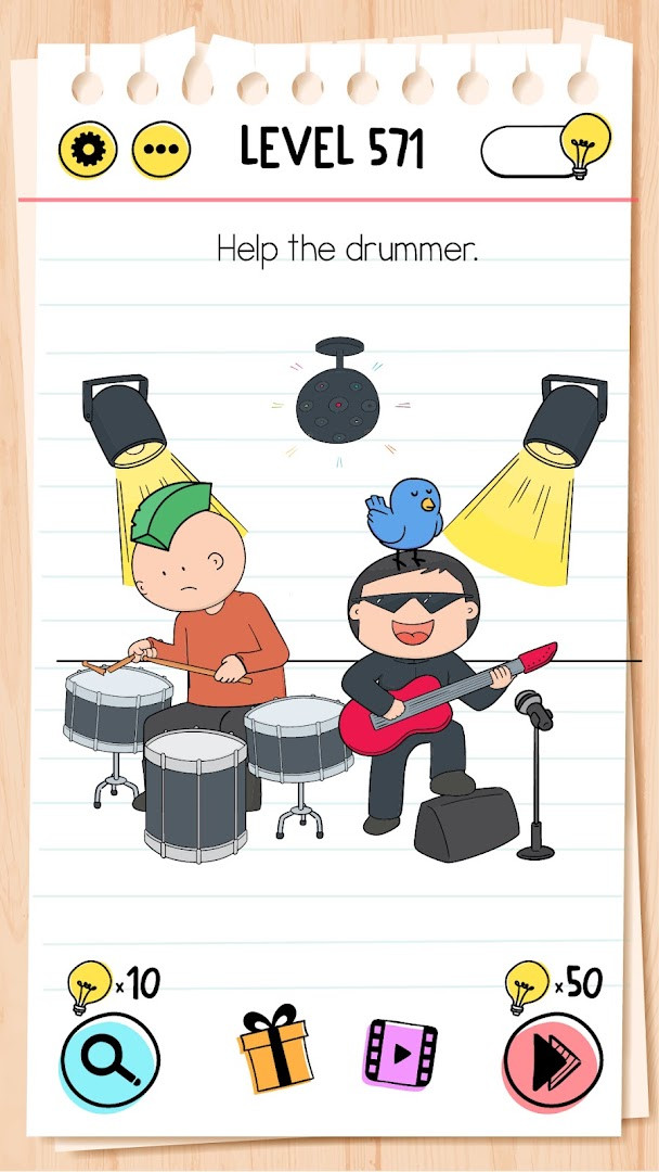 Celebration screen with confetti after solving a tricky level