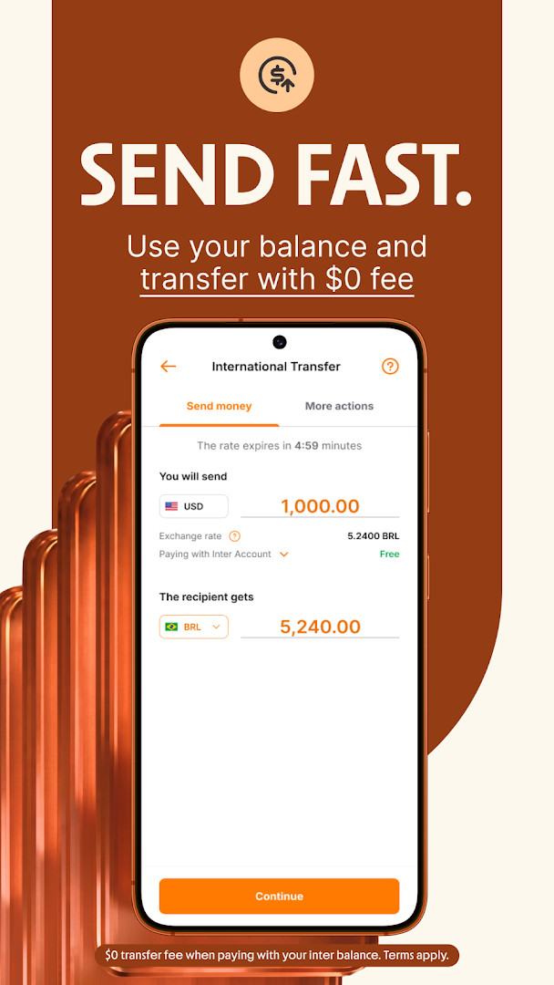 Inter Banking & Money Transfer investing hub for stocks and ETFs starting at $5.
