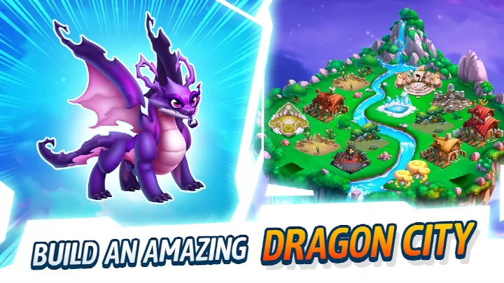 Dragon City: Mobile Adventure breeding screen where players breed dragons to discover hybrid species.