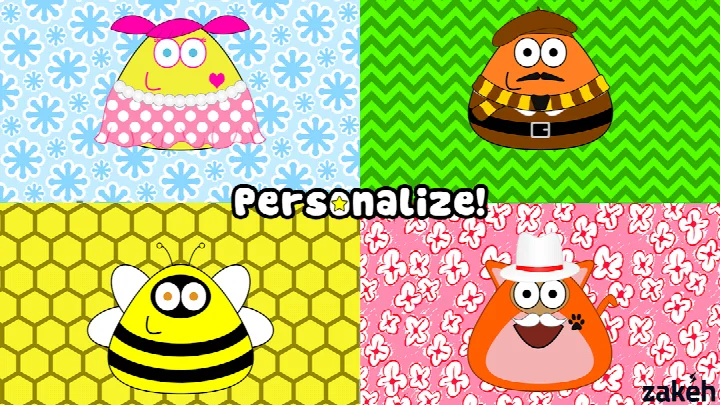Talking to Pou and hearing the alien pet repeat your words back