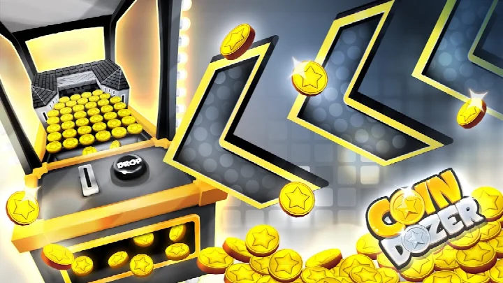 Coin Dozer - Carnival Prizes casino-style pusher with a slot machine ready to spin