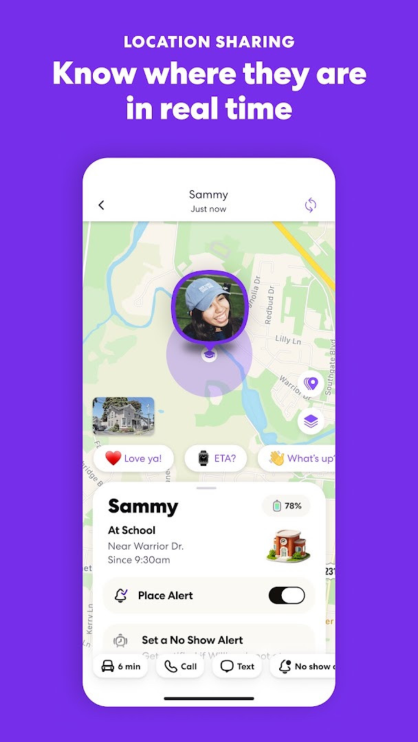 Screen for creating and managing family circles with member avatars and statuses