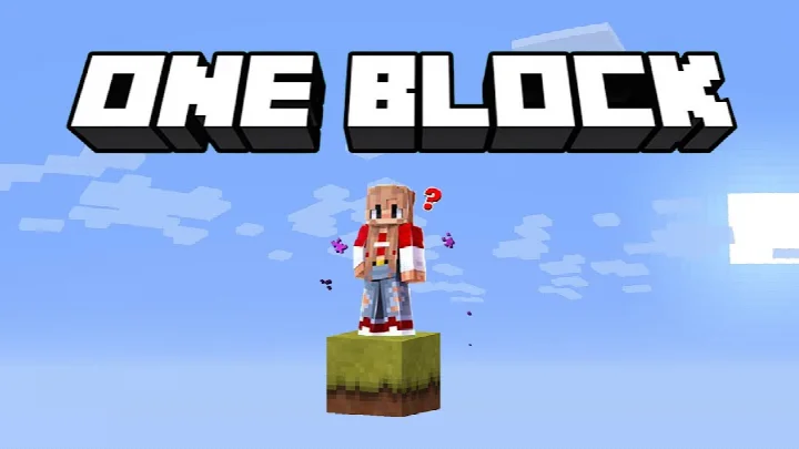 Screenshot showing a character building a wooden house in a grassy blocky world