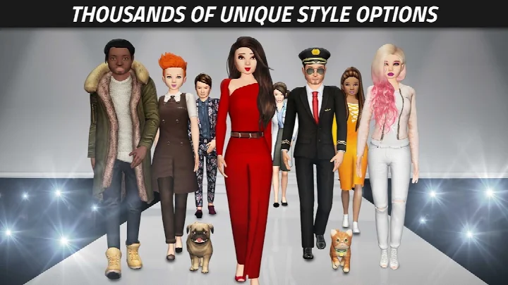 Avakin Life events screen with weekly events, parties, and live music