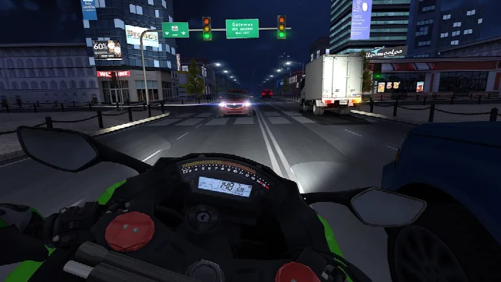 Traffic Rider career mode mission overview.