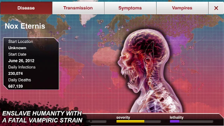 Plague Inc: The Cure expansion screen focused on saving humanity