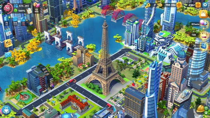 Club Wars battle scene with a disaster effect over an opposing city