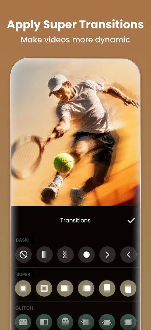 AI auto captions adding subtitles to a video clip