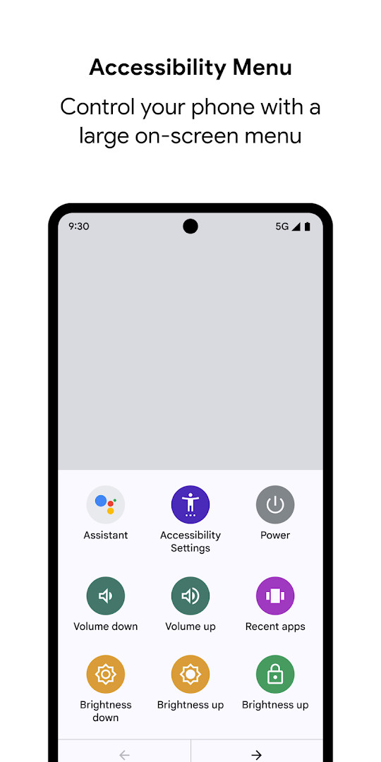 Android Accessibility Suite on-screen braille keyboard for typing