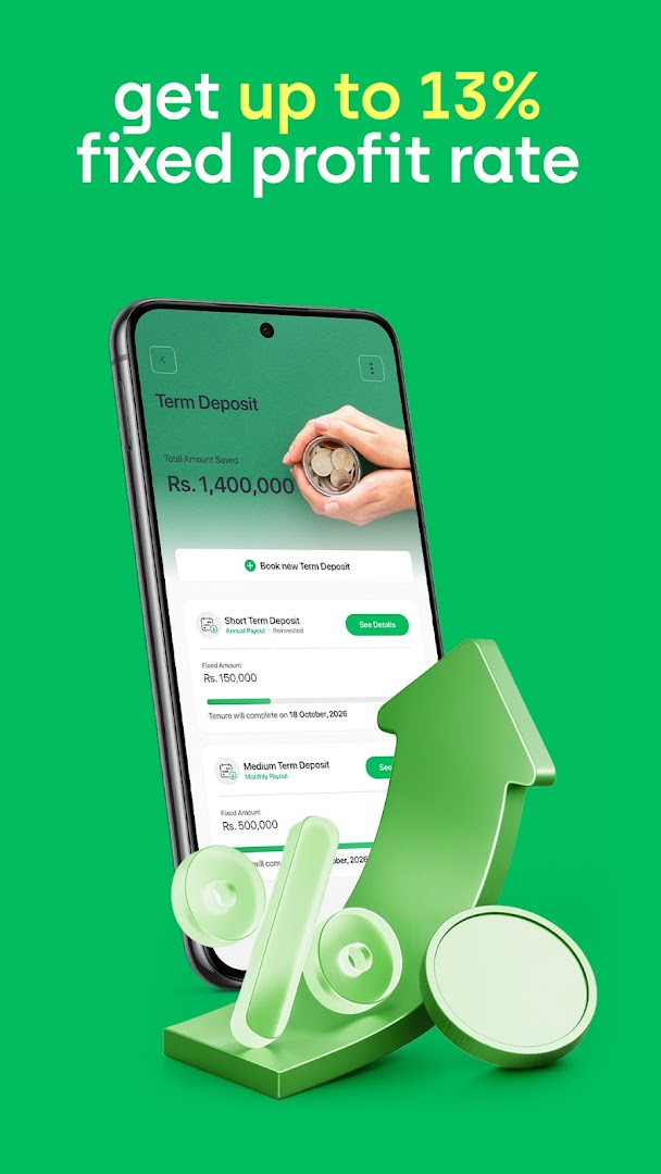 easypaisa savings screen to start a new saving goal