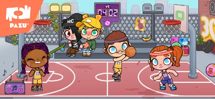 Avatar World quest scene showing a character interacting with story elements and tasks.