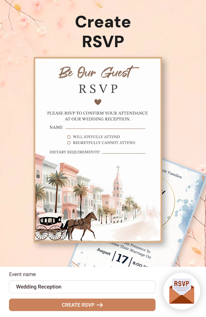 Invitation Maker RSVP tracking with guest confirmations