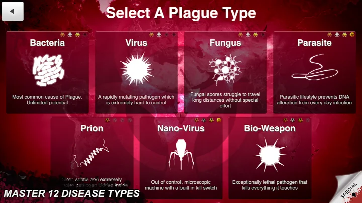 Outbreak Mode interface with Daily Diseases and competitive scoring